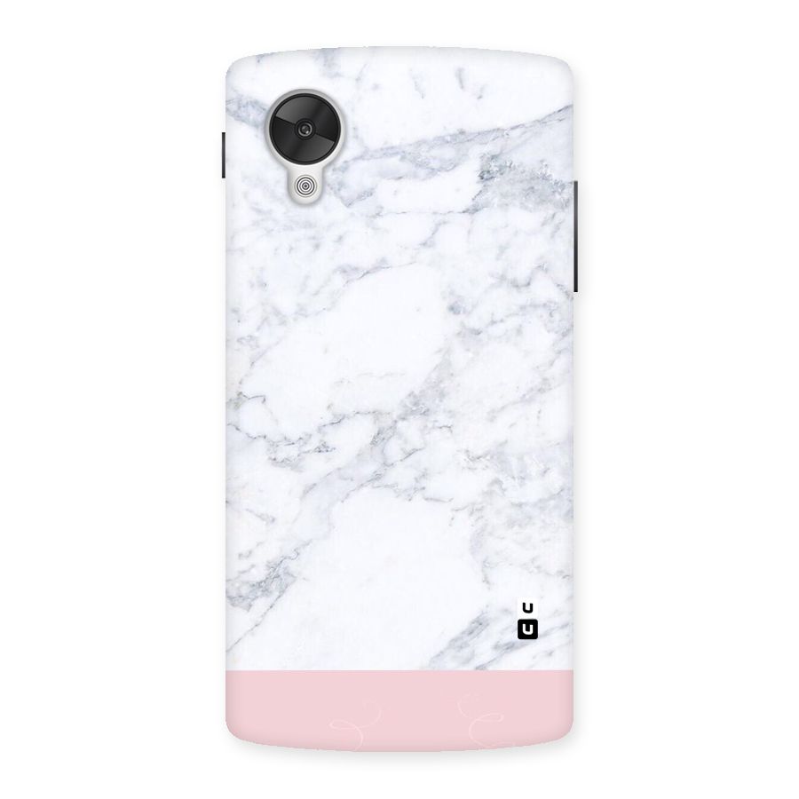 Pink White Merge Marble Back Case for Google Nexsus 5
