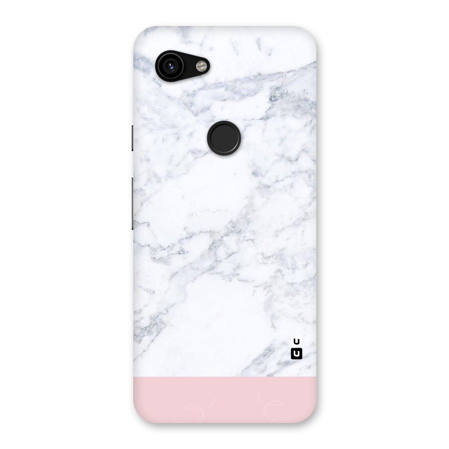 Pink White Merge Marble Back Case for Google Pixel 3a