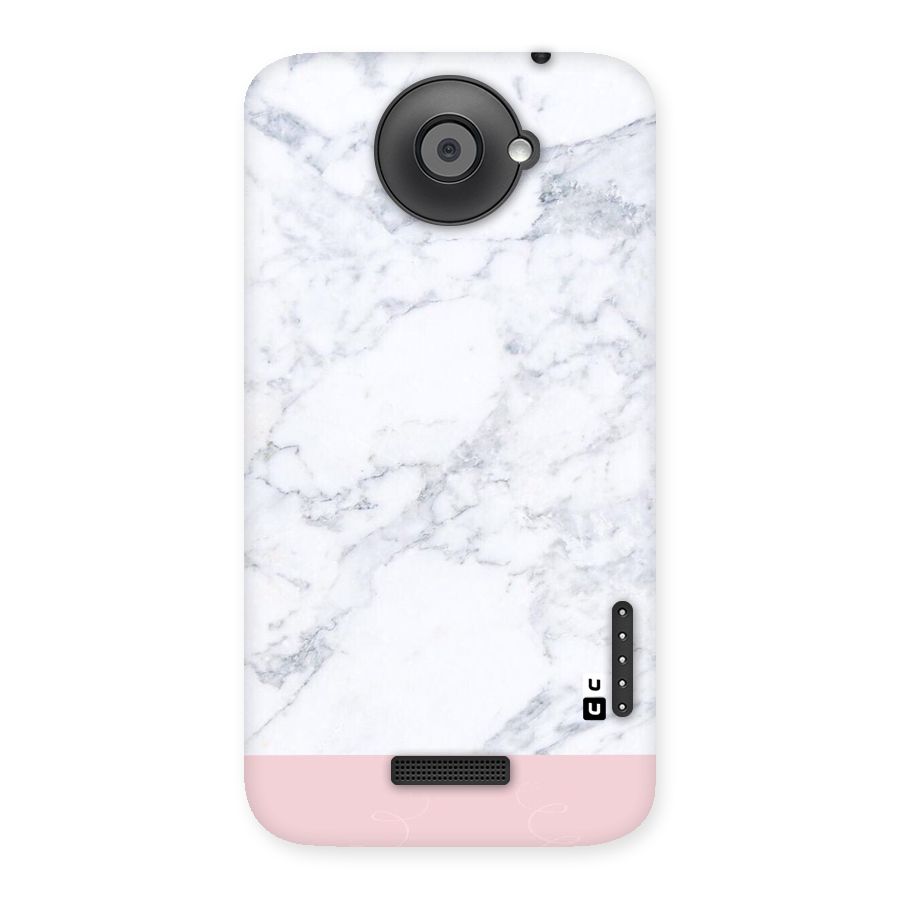 Pink White Merge Marble Back Case for HTC One X