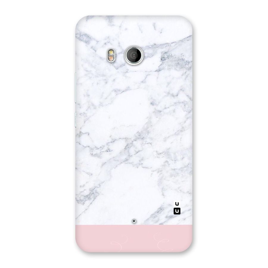 Pink White Merge Marble Back Case for HTC U11