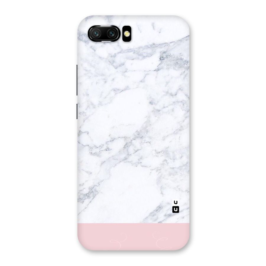 Pink White Merge Marble Back Case for Honor 10