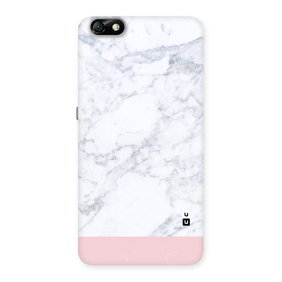 Pink White Merge Marble Back Case for Honor 4X