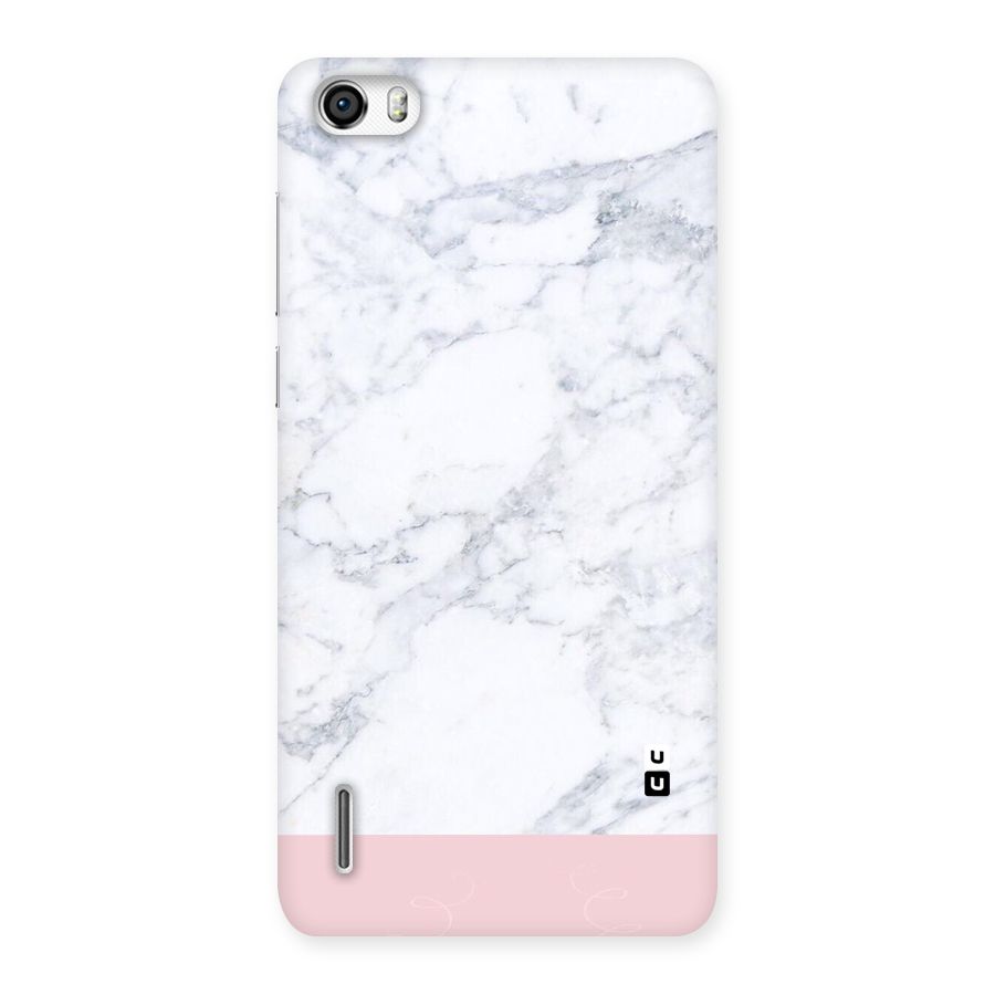 Pink White Merge Marble Back Case for Honor 6