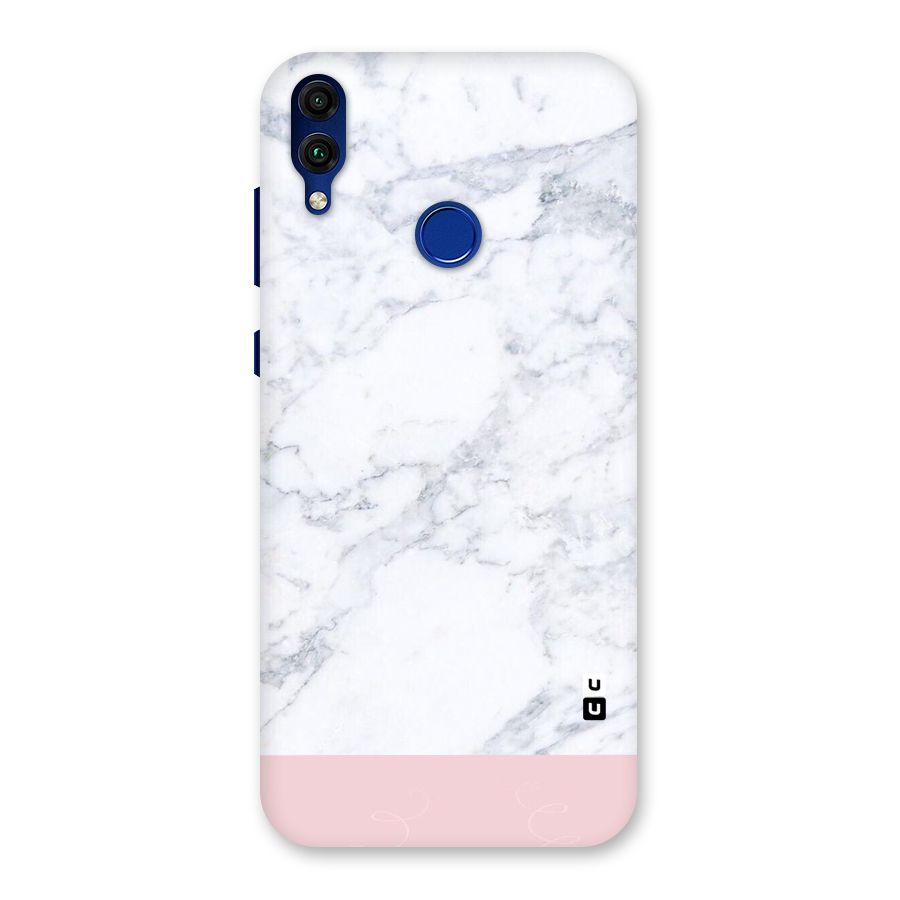 Pink White Merge Marble Back Case for Honor 8C