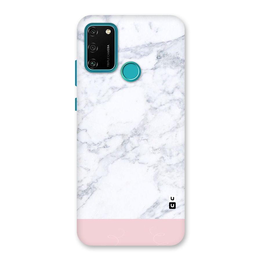 Pink White Merge Marble Back Case for Honor 9A