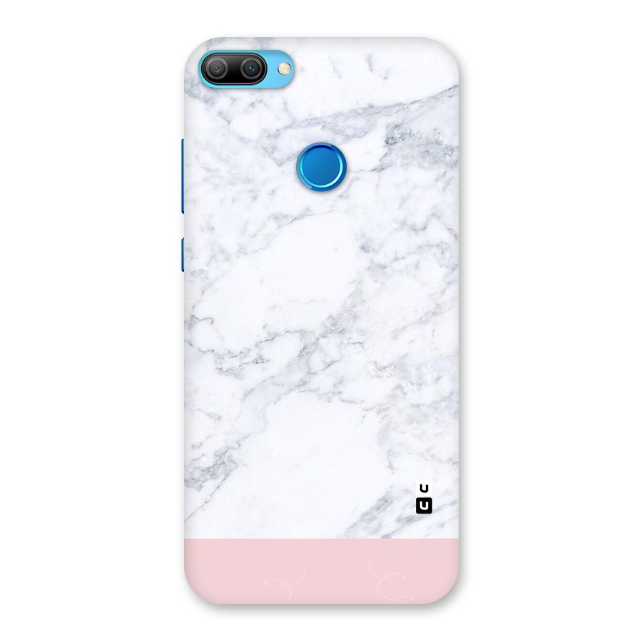 Pink White Merge Marble Back Case for Honor 9N