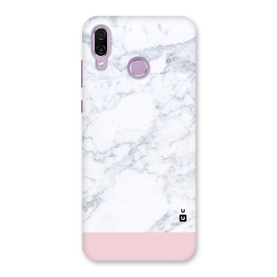 Pink White Merge Marble Back Case for Honor Play