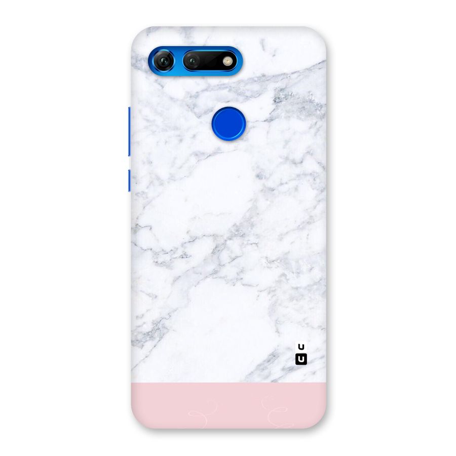 Pink White Merge Marble Back Case for Honor View 20