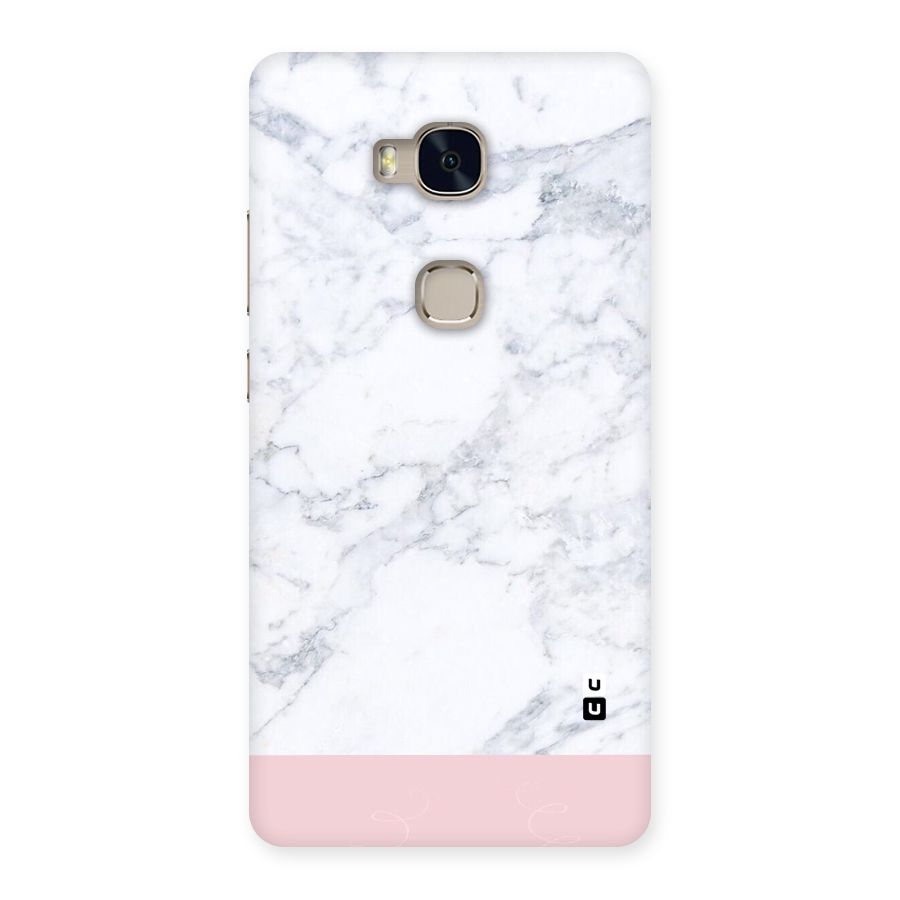 Pink White Merge Marble Back Case for Huawei Honor 5X