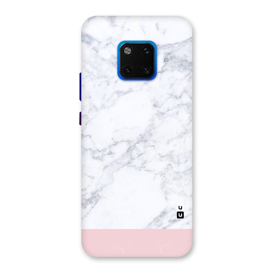 Pink White Merge Marble Back Case for Huawei Mate 20 Pro
