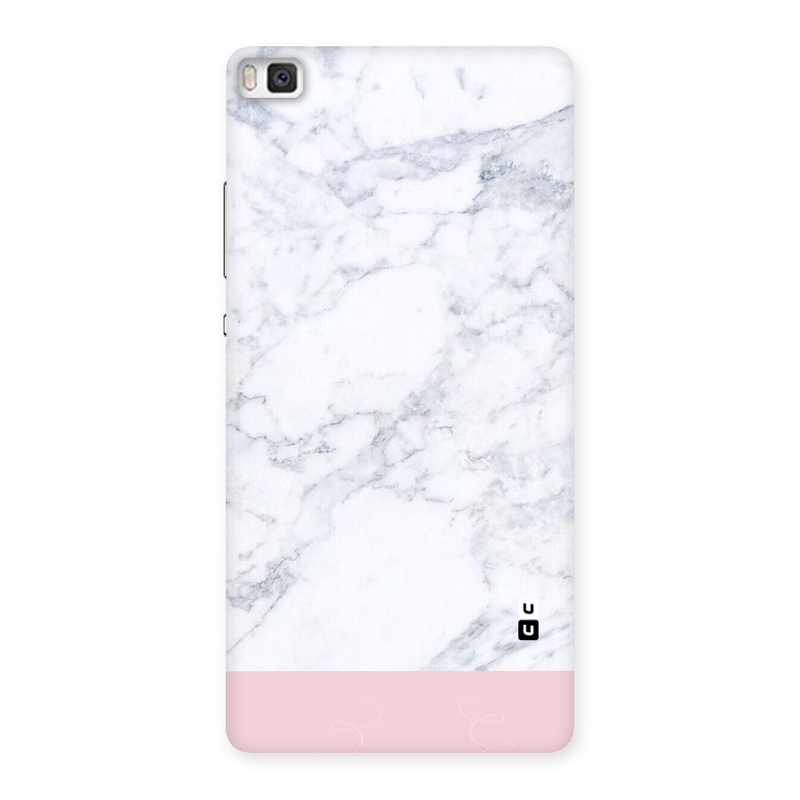 Pink White Merge Marble Back Case for Huawei P8