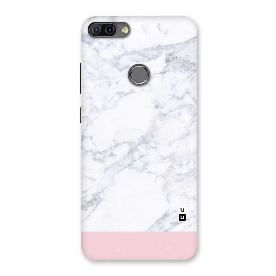 Pink White Merge Marble Back Case for Infinix Hot 6 Pro