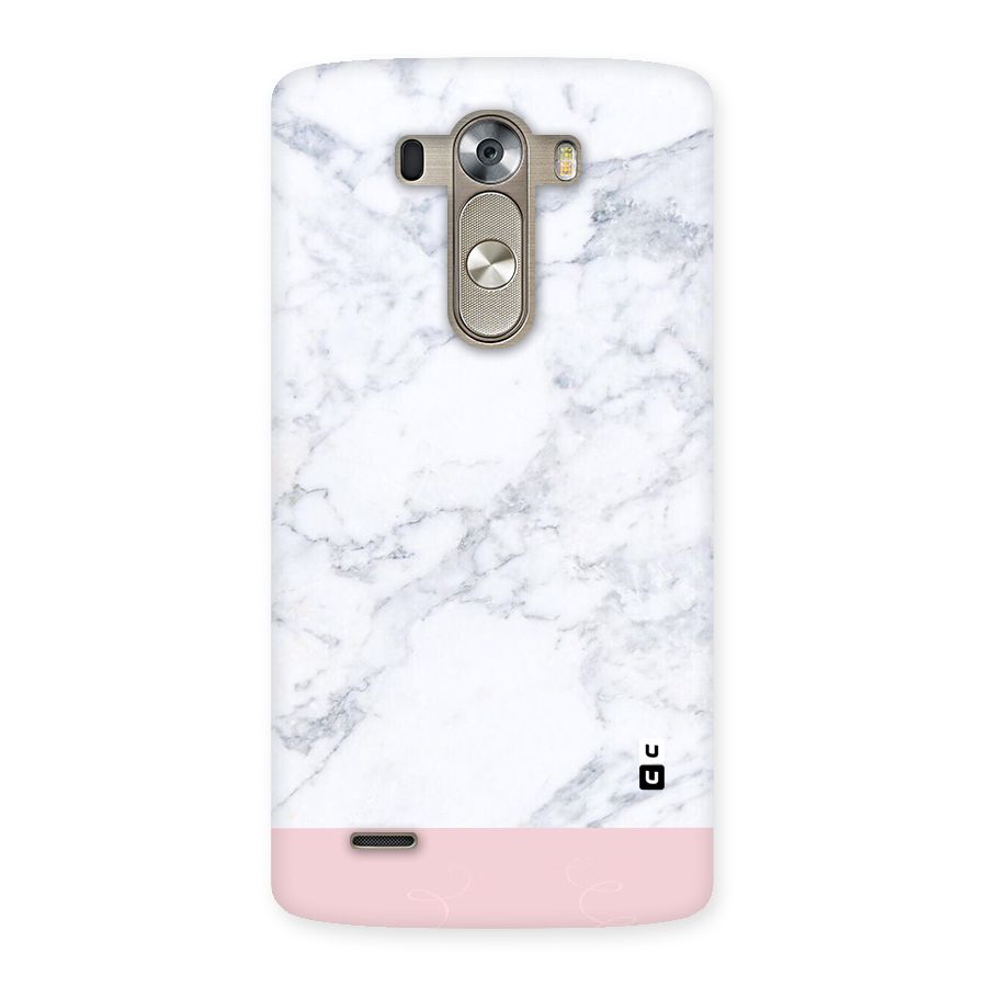 Pink White Merge Marble Back Case for LG G3