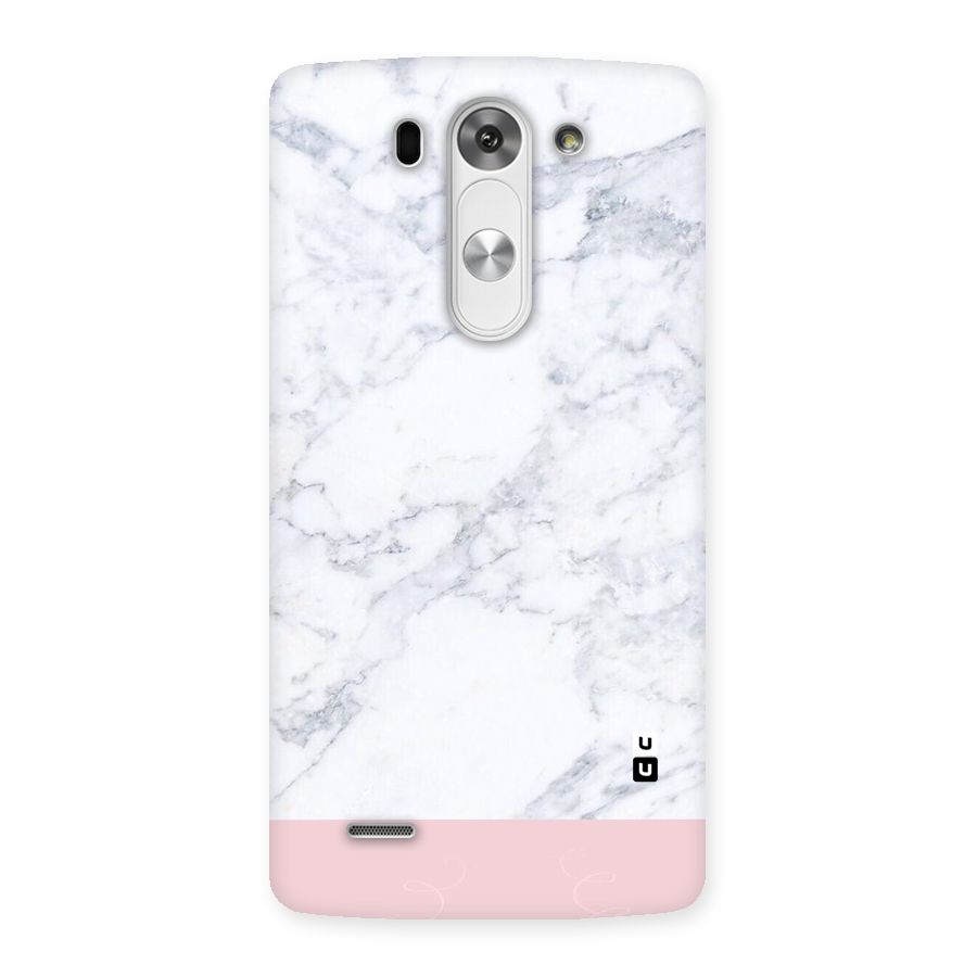 Pink White Merge Marble Back Case for LG G3 Mini