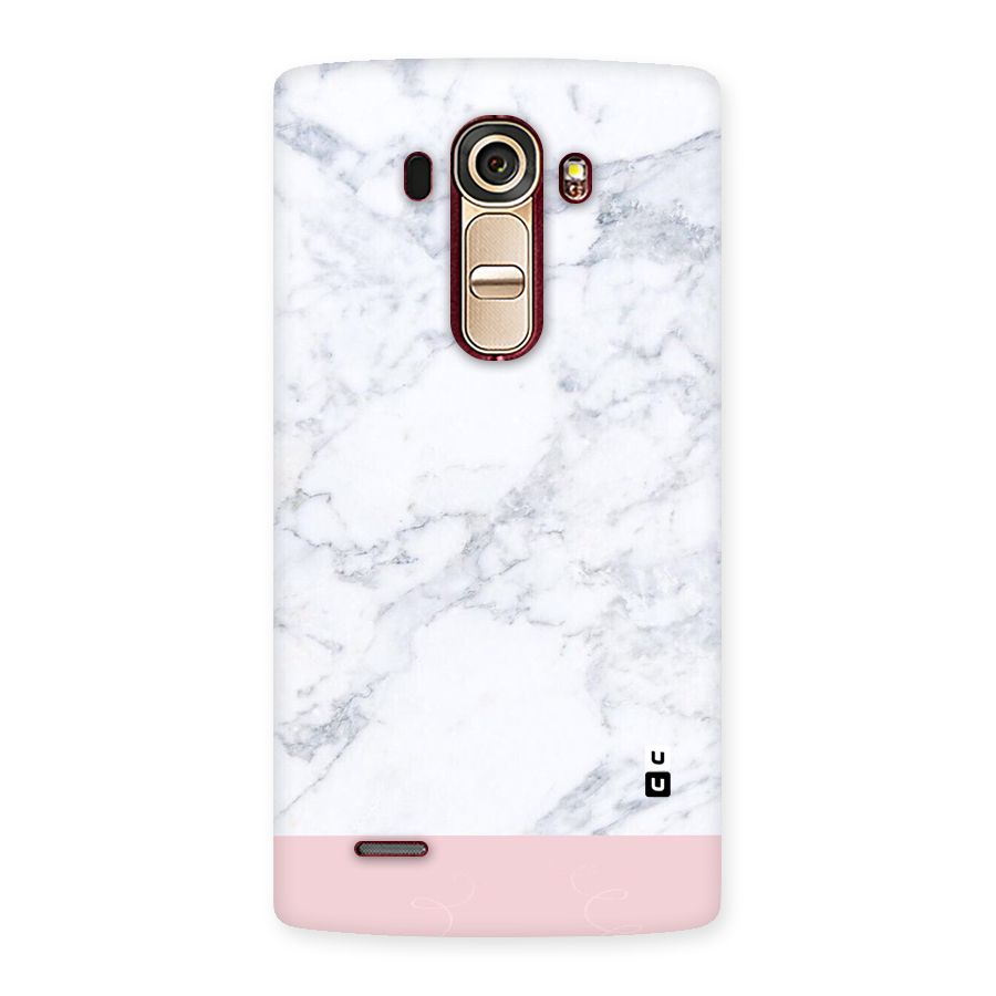 Pink White Merge Marble Back Case for LG G4