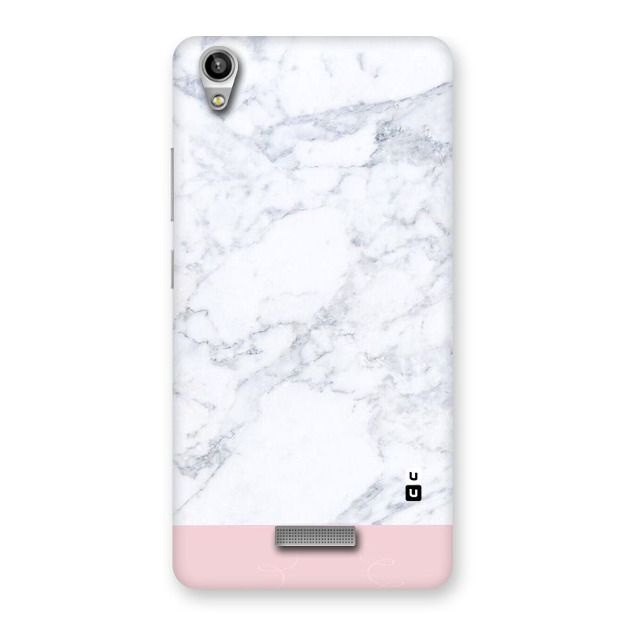 Pink White Merge Marble Back Case for Lava-Pixel-V1