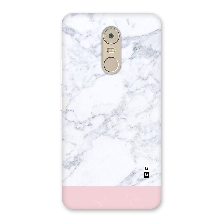 Pink White Merge Marble Back Case for Lenovo K6 Note