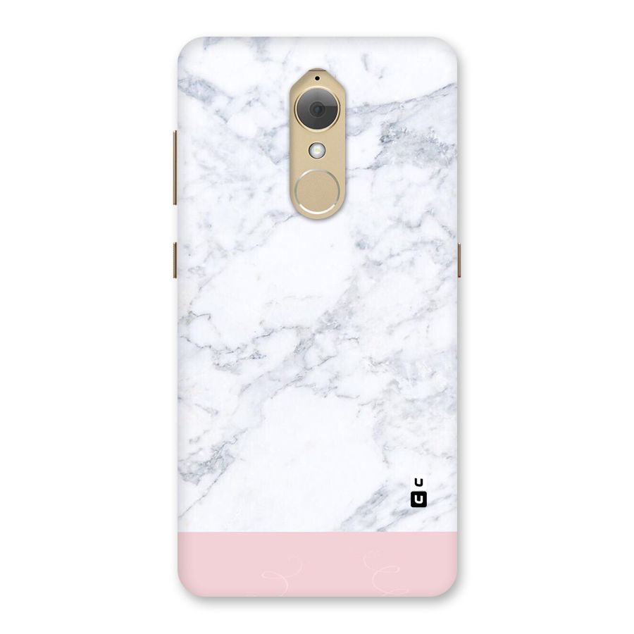Pink White Merge Marble Back Case for Lenovo K8