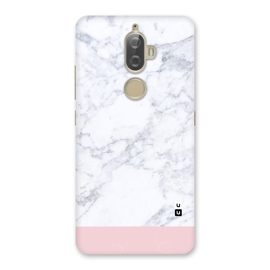 Pink White Merge Marble Back Case for Lenovo K8 Plus