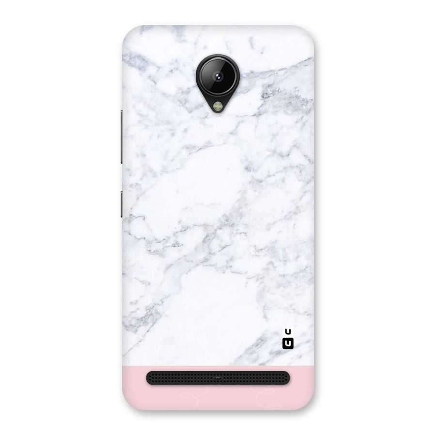 Pink White Merge Marble Back Case for Lenovo C2