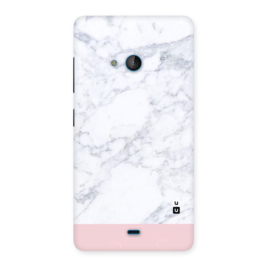 Pink White Merge Marble Back Case for Lumia 540