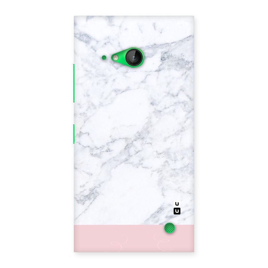 Pink White Merge Marble Back Case for Lumia 730