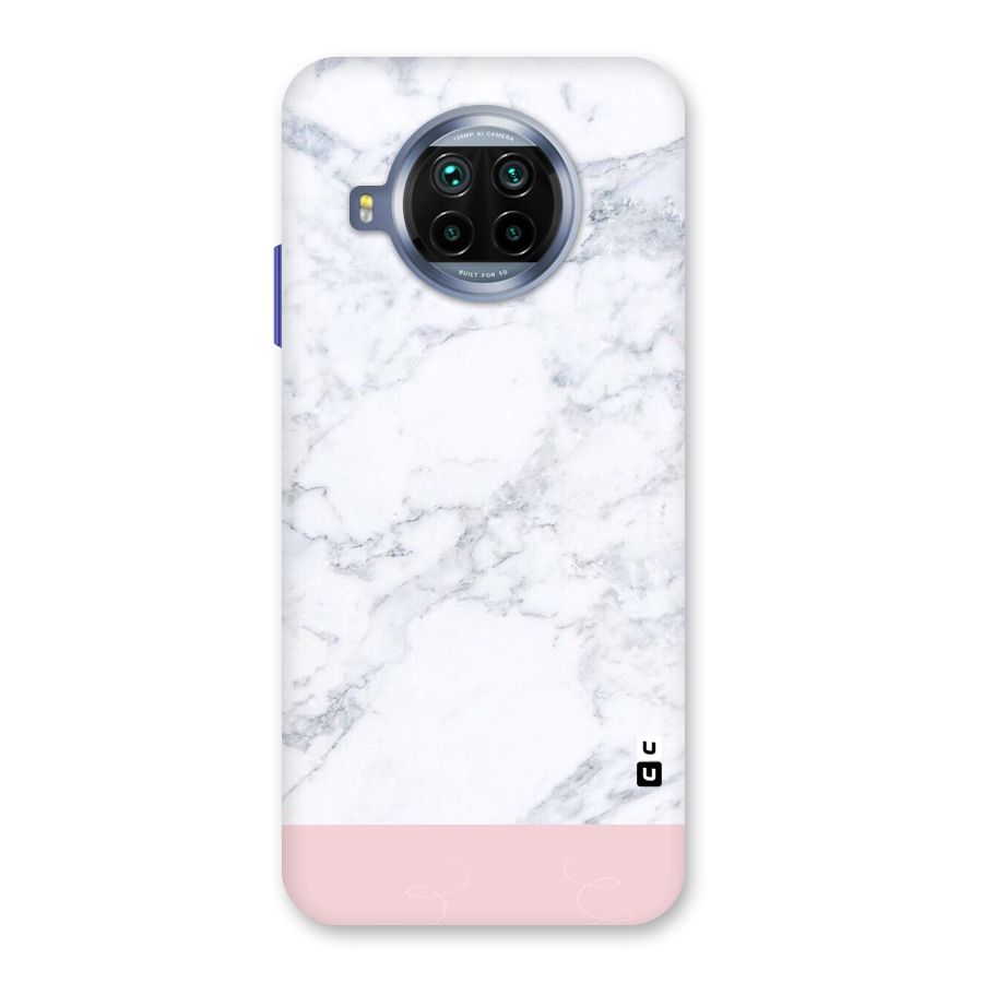 Pink White Merge Marble Back Case for Mi 10i