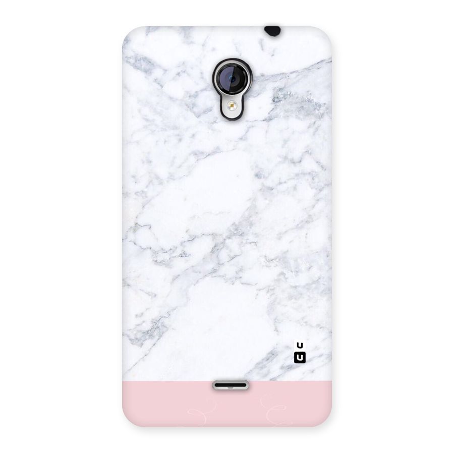 Pink White Merge Marble Back Case for Micromax Unite 2 A106
