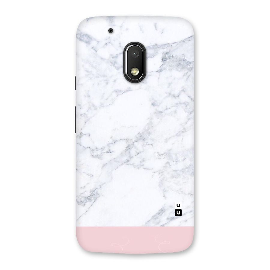 Pink White Merge Marble Back Case for Moto G4 Play