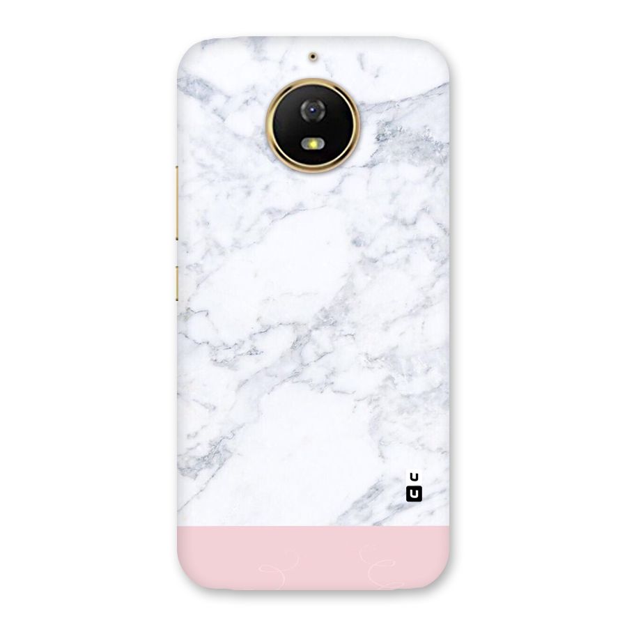 Pink White Merge Marble Back Case for Moto G5s