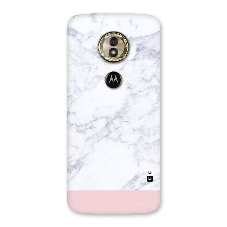 Pink White Merge Marble Back Case for Moto G6 Play