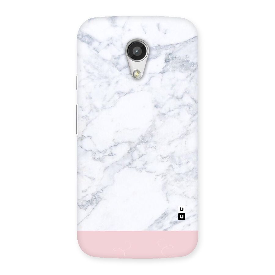 Pink White Merge Marble Back Case for Moto G 2nd Gen