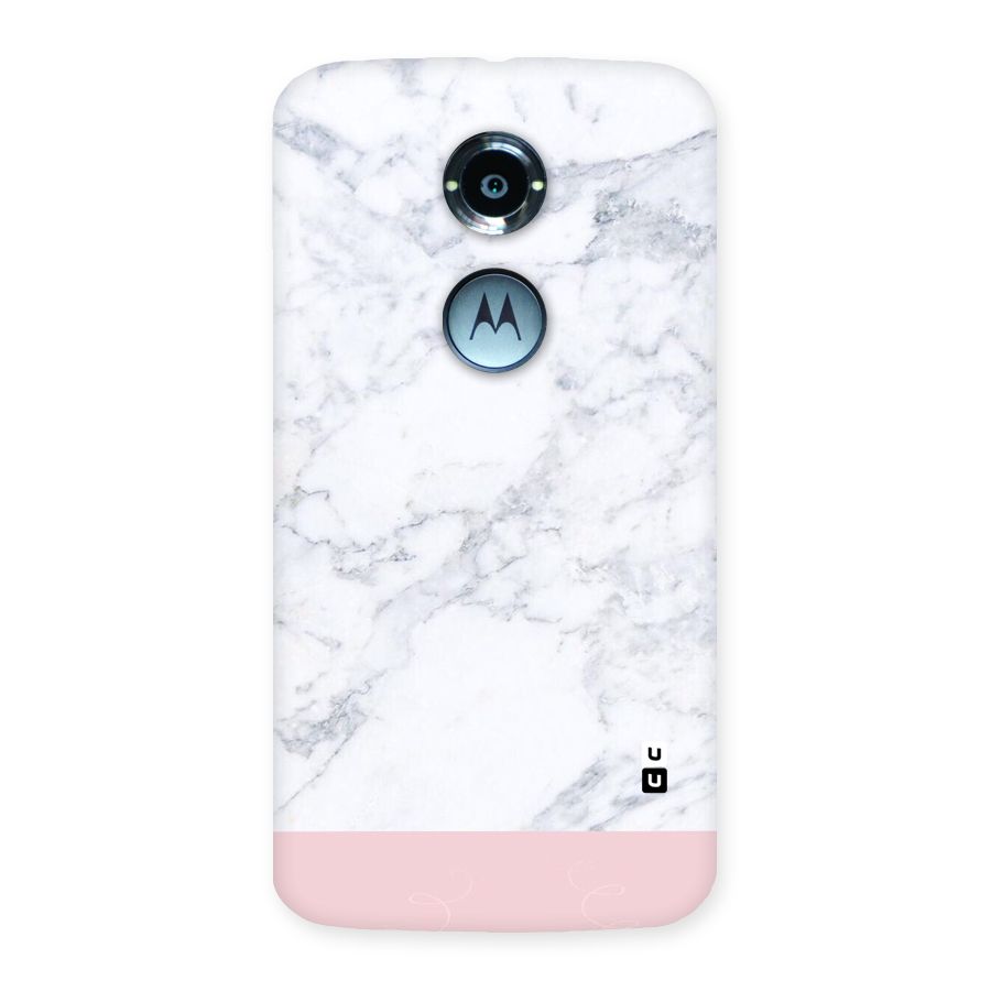 Pink White Merge Marble Back Case for Moto X 2nd Gen