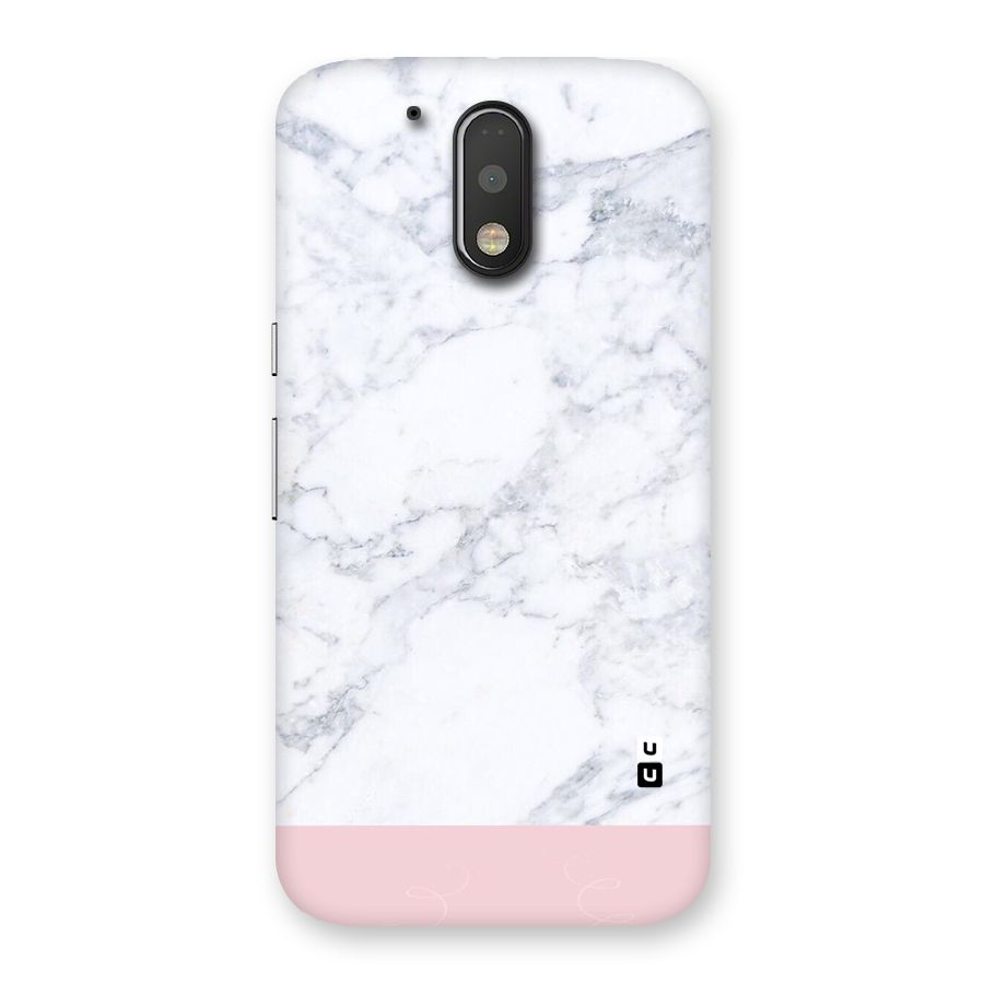 Pink White Merge Marble Back Case for Motorola Moto G4 Plus