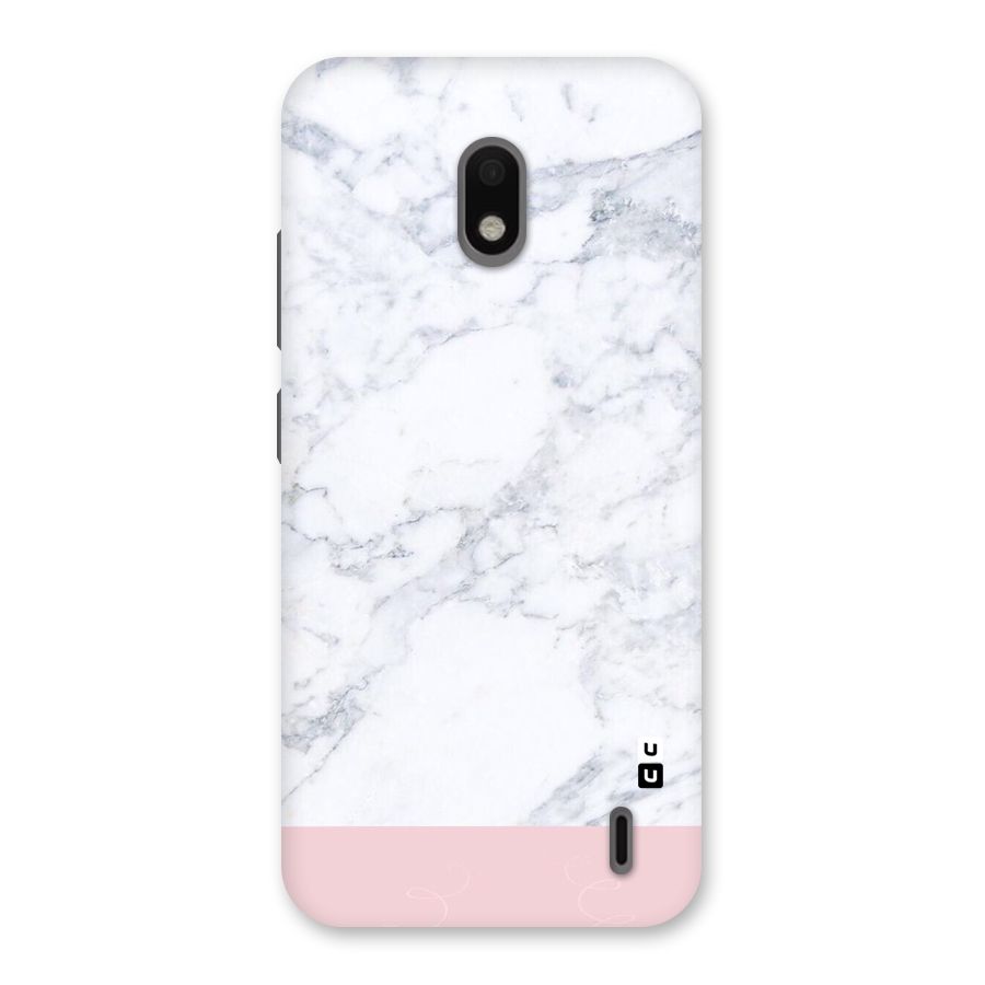 Pink White Merge Marble Back Case for Nokia 2.2