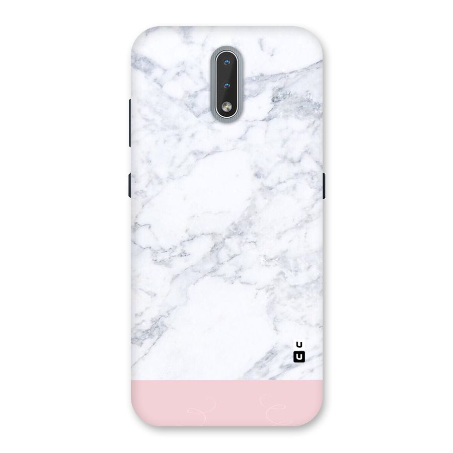 Pink White Merge Marble Back Case for Nokia 2.3