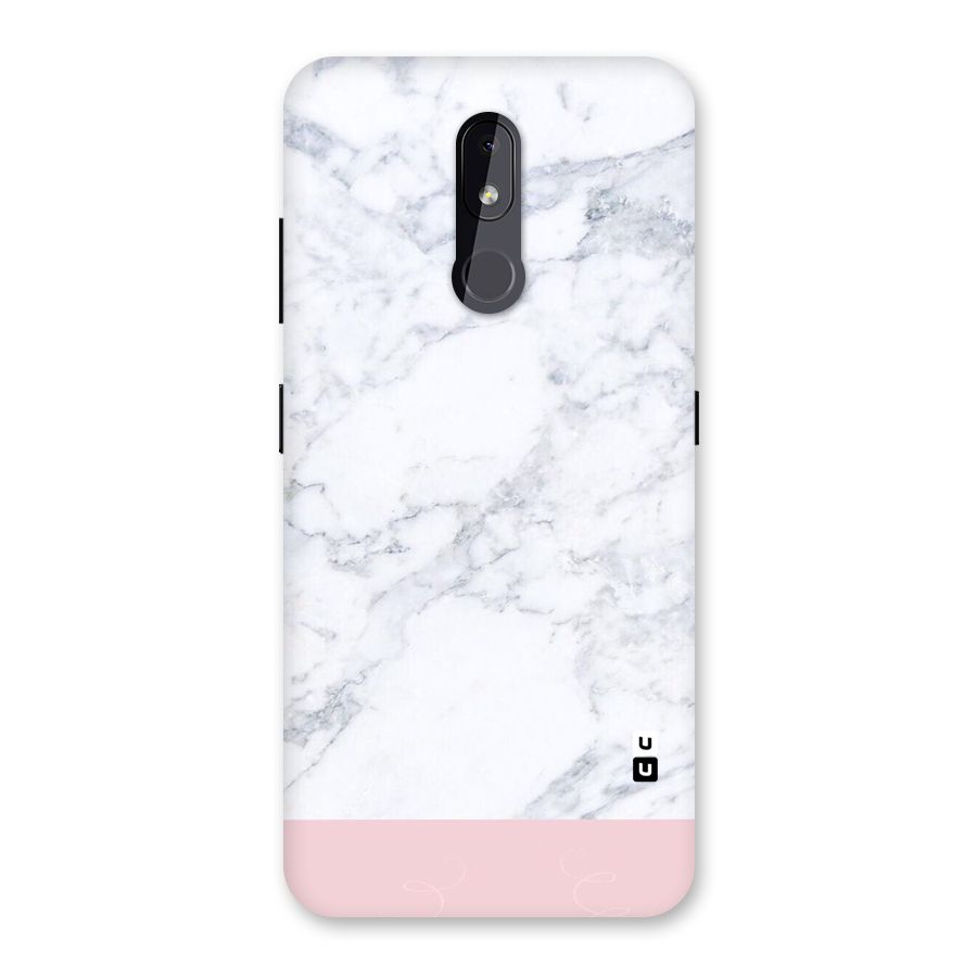Pink White Merge Marble Back Case for Nokia 3.2