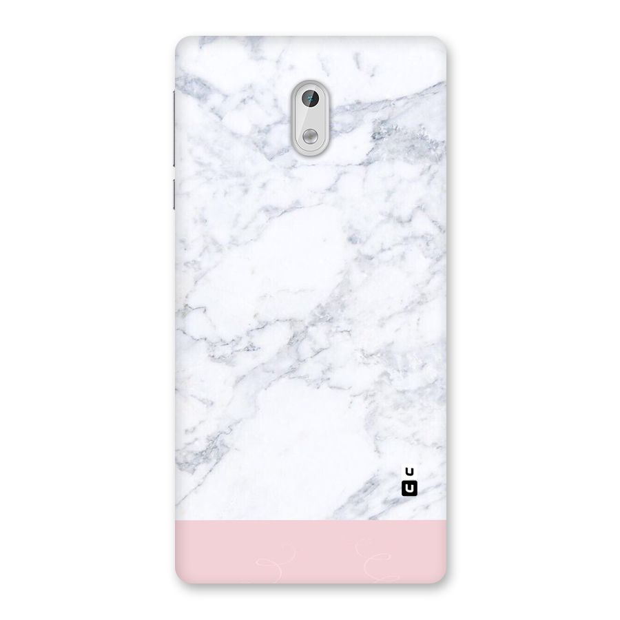 Pink White Merge Marble Back Case for Nokia 3