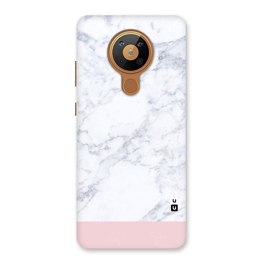 Pink White Merge Marble Back Case for Nokia 5.3