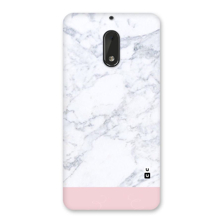 Pink White Merge Marble Back Case for Nokia 6