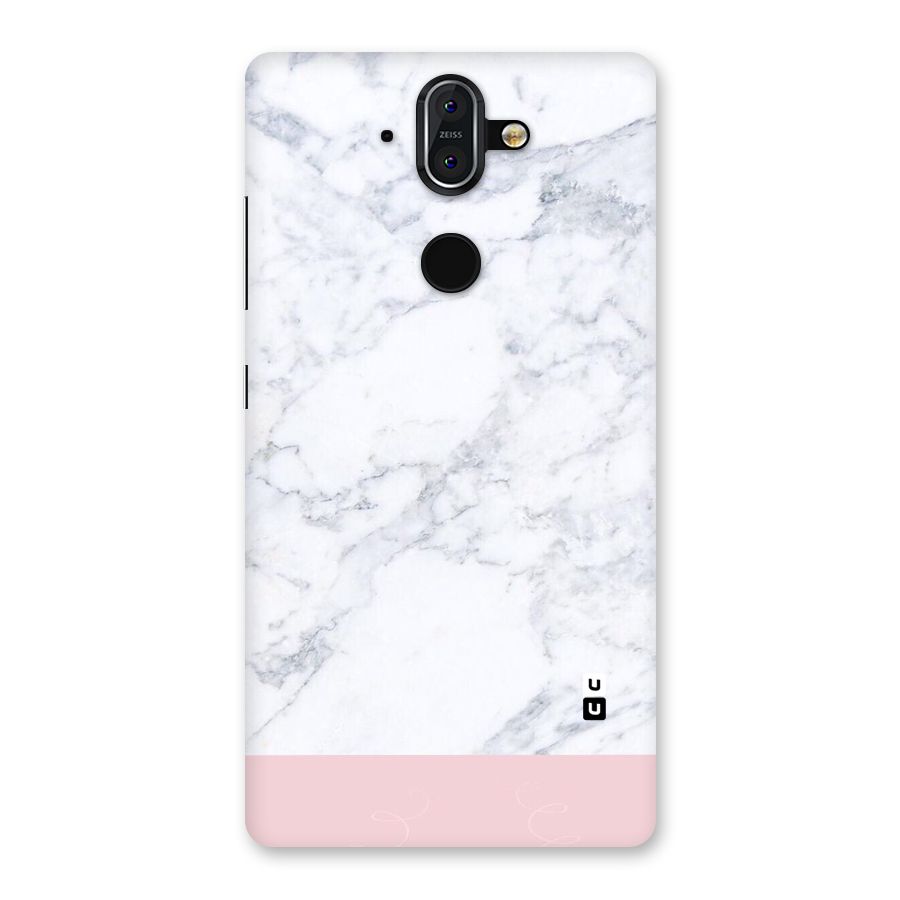 Pink White Merge Marble Back Case for Nokia 8 Sirocco