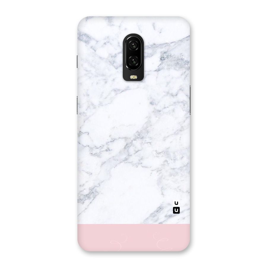 Pink White Merge Marble Back Case for OnePlus 6T