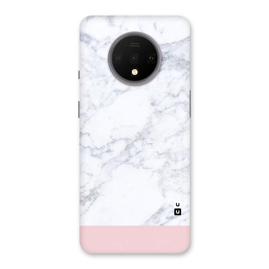Pink White Merge Marble Back Case for OnePlus 7T