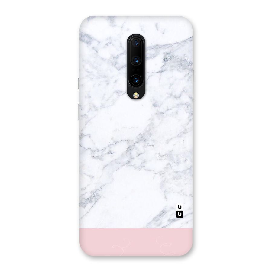 Pink White Merge Marble Back Case for OnePlus 7 Pro