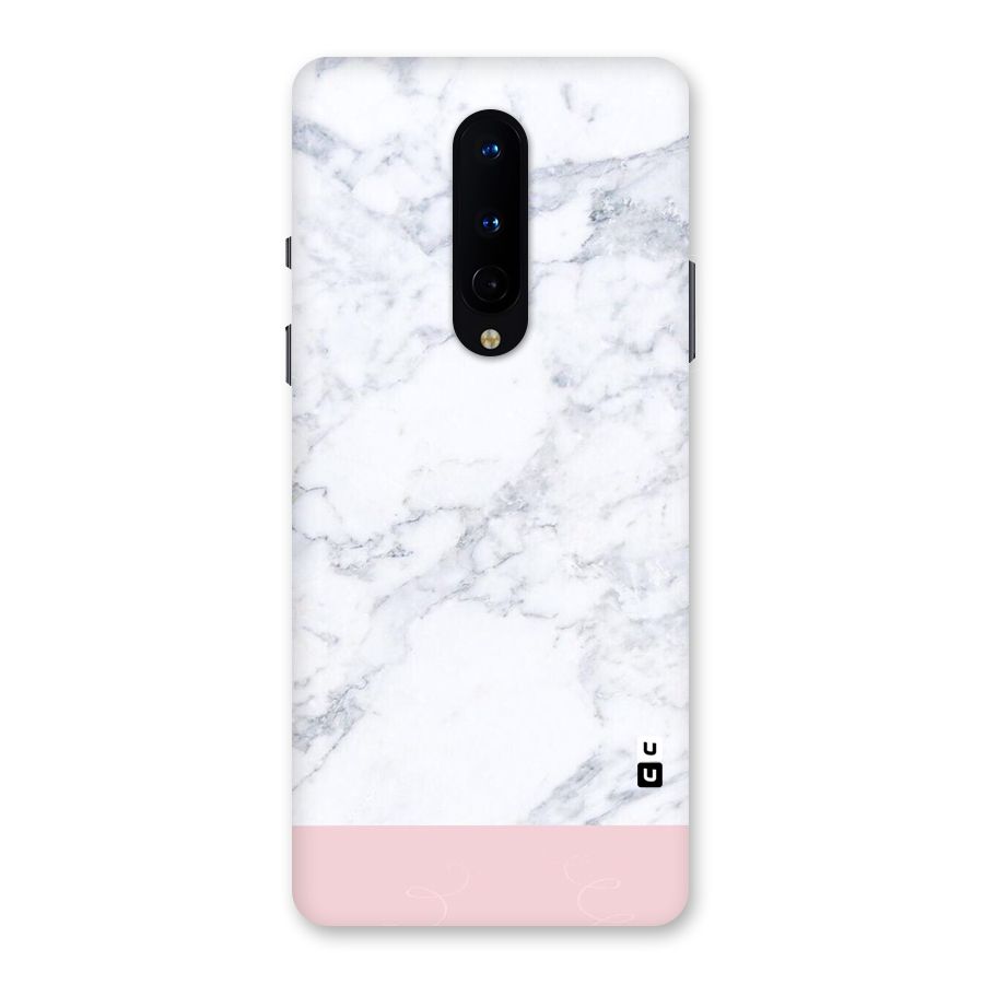 Pink White Merge Marble Back Case for OnePlus 8