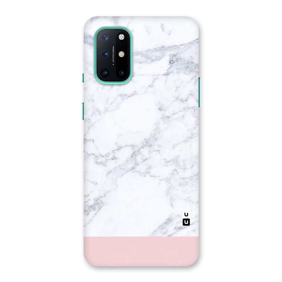 Pink White Merge Marble Back Case for OnePlus 8T