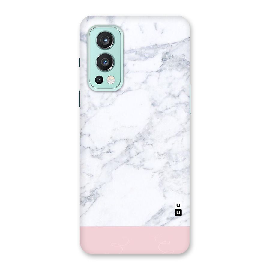Pink White Merge Marble Back Case for OnePlus Nord 2 5G