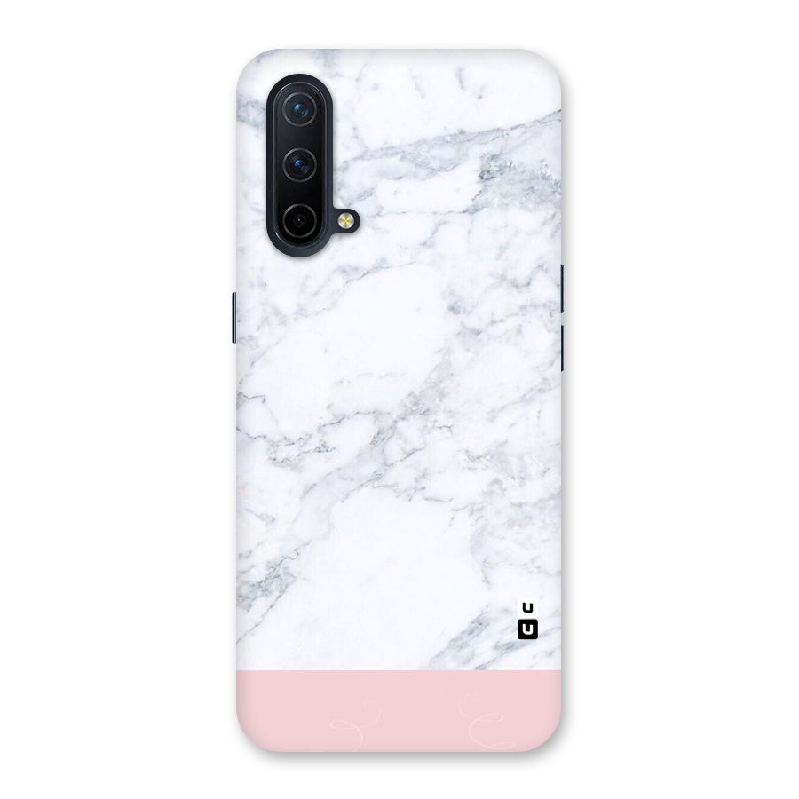 Pink White Merge Marble Back Case for OnePlus Nord CE 5G