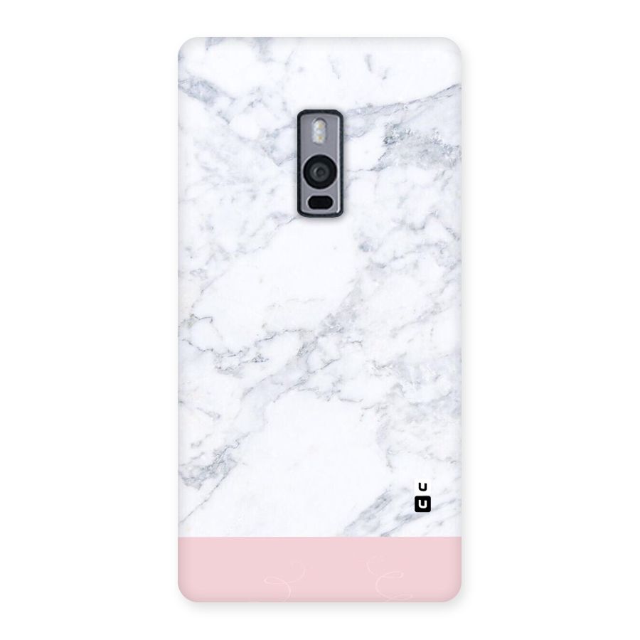 Pink White Merge Marble Back Case for OnePlus Two