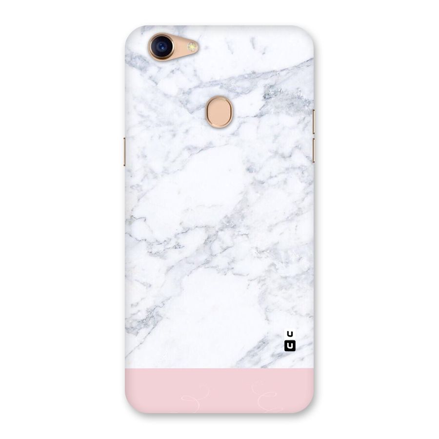 Pink White Merge Marble Back Case for Oppo F5 Youth